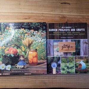Handmade Gifts from a Country Garden and DIY Garden Projects and Crafts Book Lot